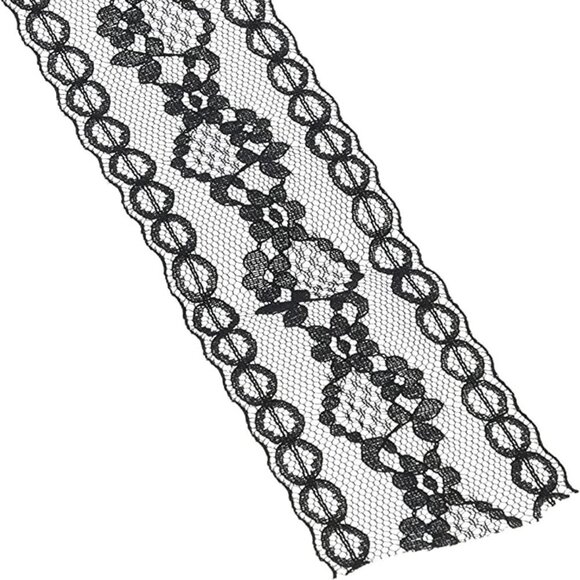 Wrights Flexi-Lace Cream and Black Hem Facings, 2.5 Yards - Picture 5 of 16